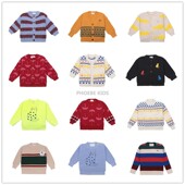 棉线开衫 西班牙BC同款 20AW儿童纯棉针织毛衣男女宝宝秋冬装 外套