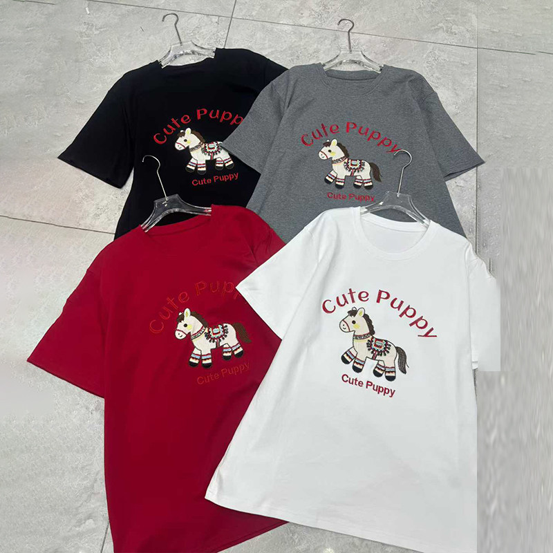 胖妹妹圆领卡通图案长袖卫衣