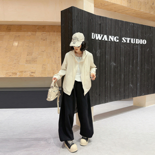 胖MM加肥连帽双兜长袖外套2026早春新款大码女装韩版百搭休闲上衣