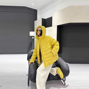 加肥女连帽拉链长袖 底抽绳棉服外套胖妹妹宽松遮肚子百搭简约上衣