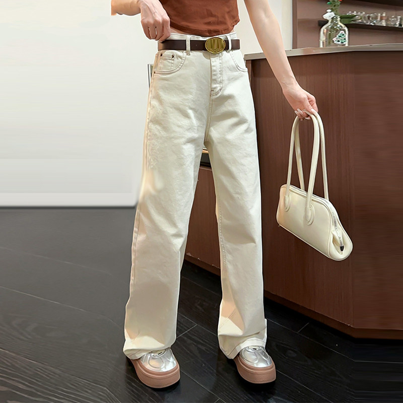 加肥女窄版阔腿长裤胖妹妹宽松遮胯纯色简约2026新款百搭休闲裤子,女装/女士精品,大码裤装,淘宝优惠券,粉丝福利购,淘宝优惠卷