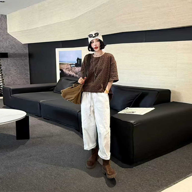 松紧腰系带裤子连帽长款立领棉服