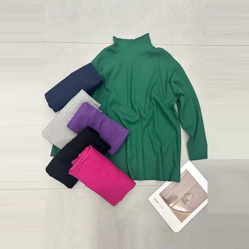 大码女装高领长袖打底衫