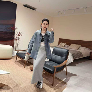 大码女装翻领亮钻牛仔外套胖妹妹2026早春新款欧洲站时尚减龄上衣