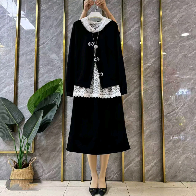 大码女装开衫圆领马甲连帽蕾丝打底衫半身裙胖妹妹韩版减龄三件套,女装/女士精品,大码套装,淘宝优惠券,粉丝福利购,淘宝优惠卷