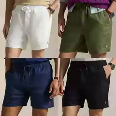 American Ralph Lauren Men's Polo Shorts with Pony Logo in Linen