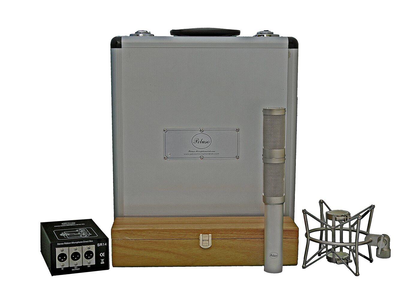 Peluso SR14 立体声铝带话筒 录音棚 乐器录音