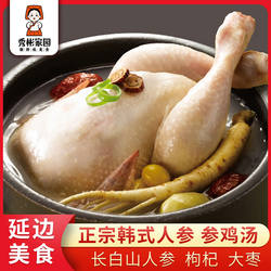 秀彬家园 延边参鸡汤带人参整鸡 韩国参鸡汤朝鲜族美食延吉特产