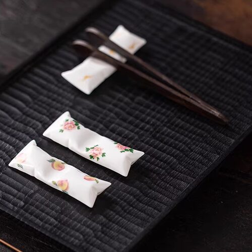 创意茶宠摆件精品白瓷茶枕