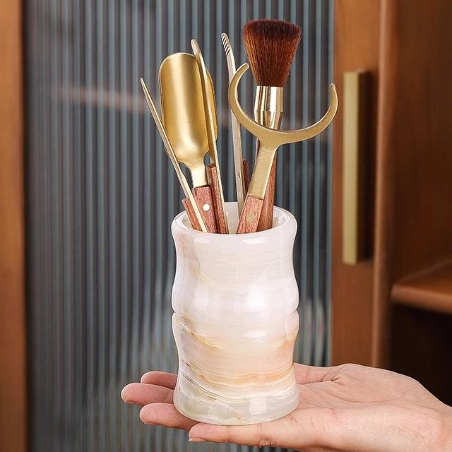 创意玉石茶道六君子茶夹养壶笔泡茶工具大全功夫茶具配件套装茶配