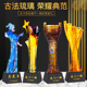 高档琉璃奖杯定制创意水晶玻璃奖座周年纪念品运动会颁奖冠军奖杯