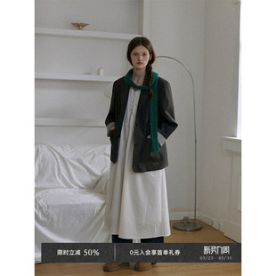 5折 口条纹撞色通勤西装 Veega 春夏轻职场设计感袖 外套 Chic