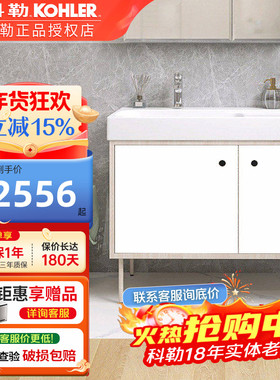 科勒浴室柜组合利奥实木小户型台盆卫浴柜卫生间洗脸盆柜K-21851T