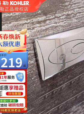 科勒原装正品瑞舒气动隐藏水箱面板K-6283T-CP