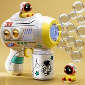 网红泡泡机儿童手持全自动吹泡泡电动32孔泡泡枪公园地摊玩具批发