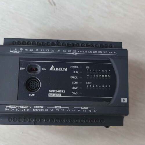 可维修台达PLC DVP24ES200R成色实物图，功能正常议价