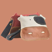 小萌牛多功能迷你卡通皮夹钱包钥匙包女式 钱夹零钱包硬币包钥匙扣