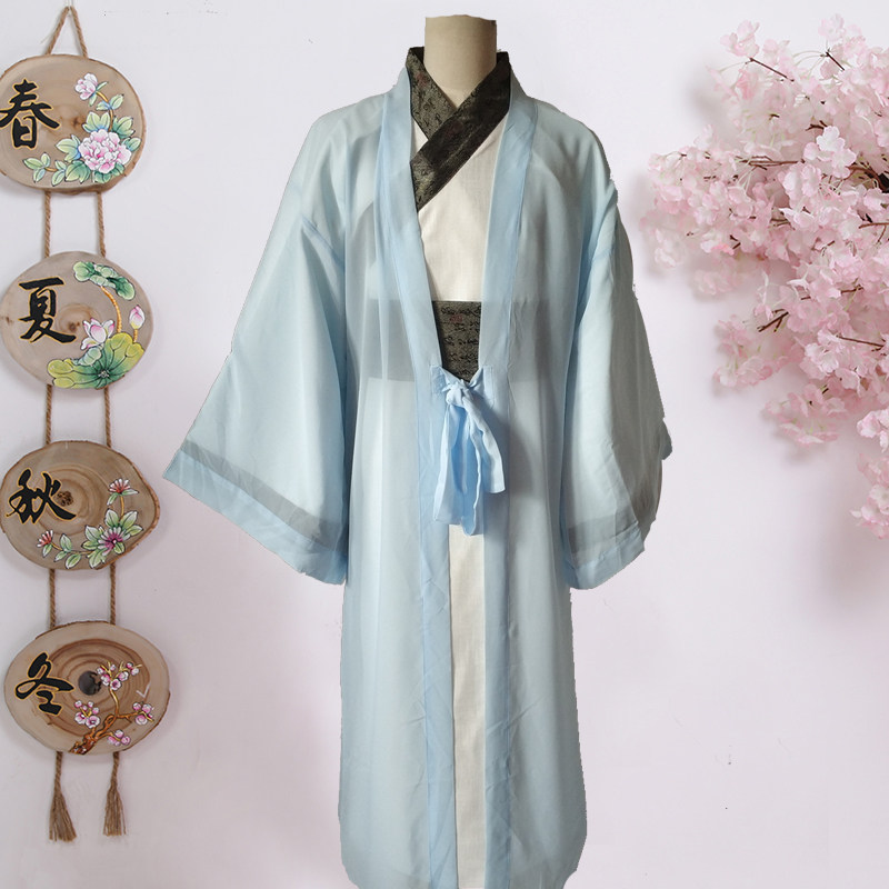 古装男汉服古代公子少爷文人才子富商王爷宁采臣舞台演出服戏服装