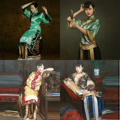 少奶奶小姐清朝婚礼伴娘演出服