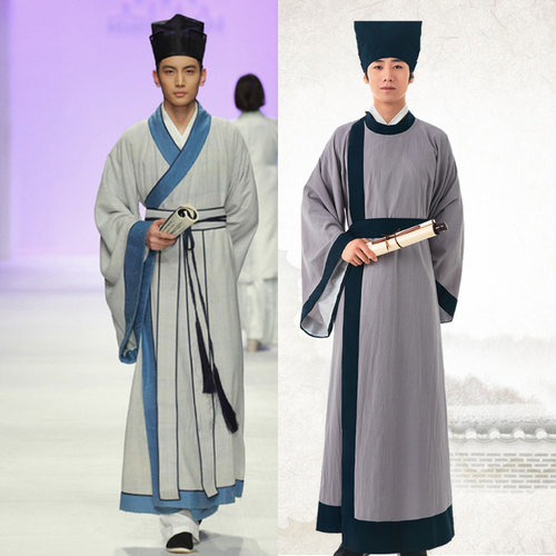 教书先生明朝演出古装汉服