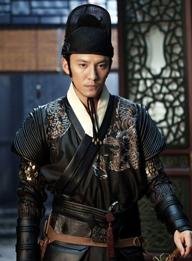 影视古装明朝锦衣卫演出服装飞鱼服武侠侠客绣花侍卫服男官服戏服