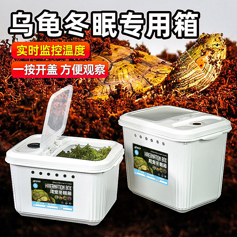 乌龟冬眠箱冬眠土苔藓过冬神器