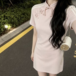 三折专区丨大牌撤柜甄选丨Jennie同款女子休闲舒适透气短袖连衣裙