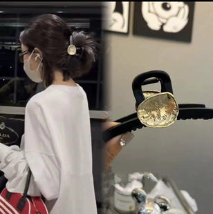 陈太同款发夹金属大号配件多发量鲨鱼夹子网红时尚小红书博主抓夹