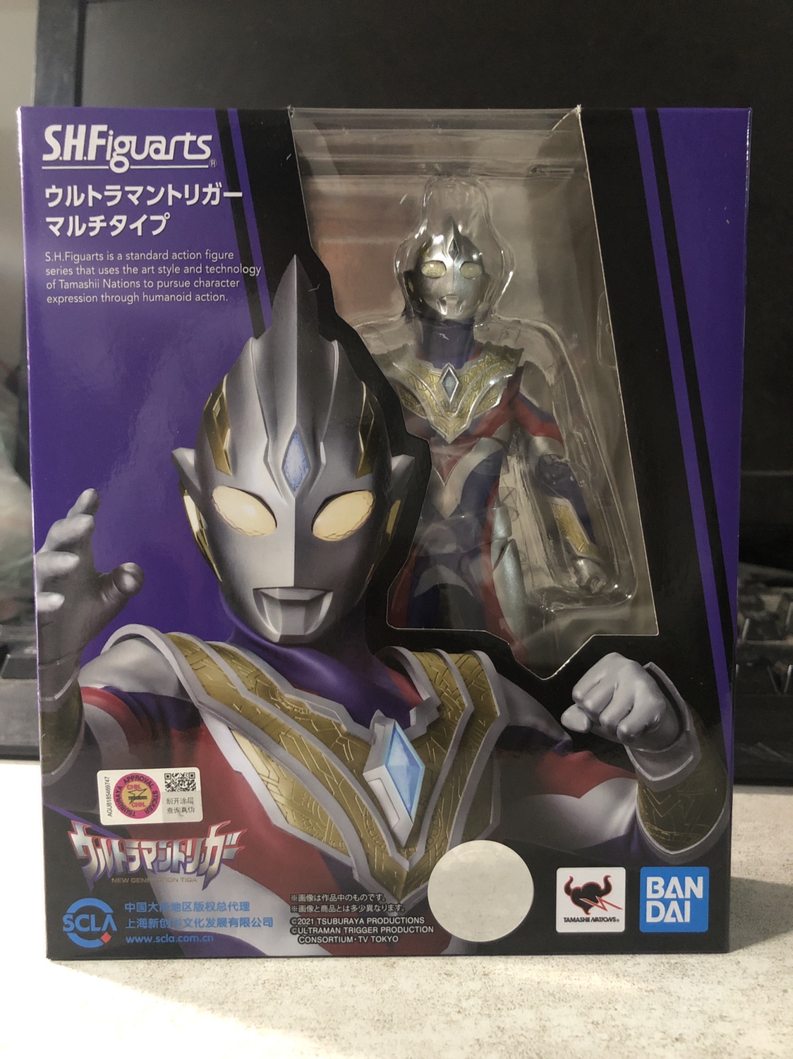 现货 万代 SHF 特利迦奥特曼 复合型 可动成品手办模型 复合迪加