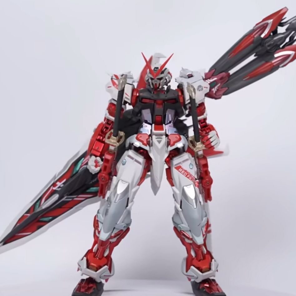 厨子模型 大剑红异端 巨剑红战士 1/100 MB 合金骨架成品机甲模型