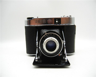 胶片机收藏 饰老式 红梅hm 1金属折叠120复古胶卷照相机怀旧装