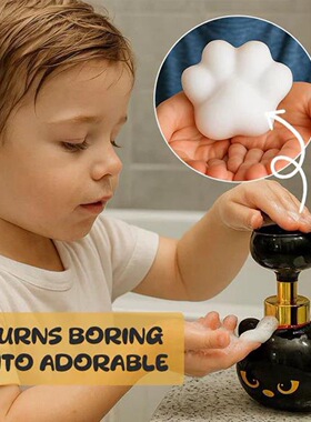 Cute Cat Paw Foam Soap Dispenser猫爪泡沫皂液器洗手液按压瓶