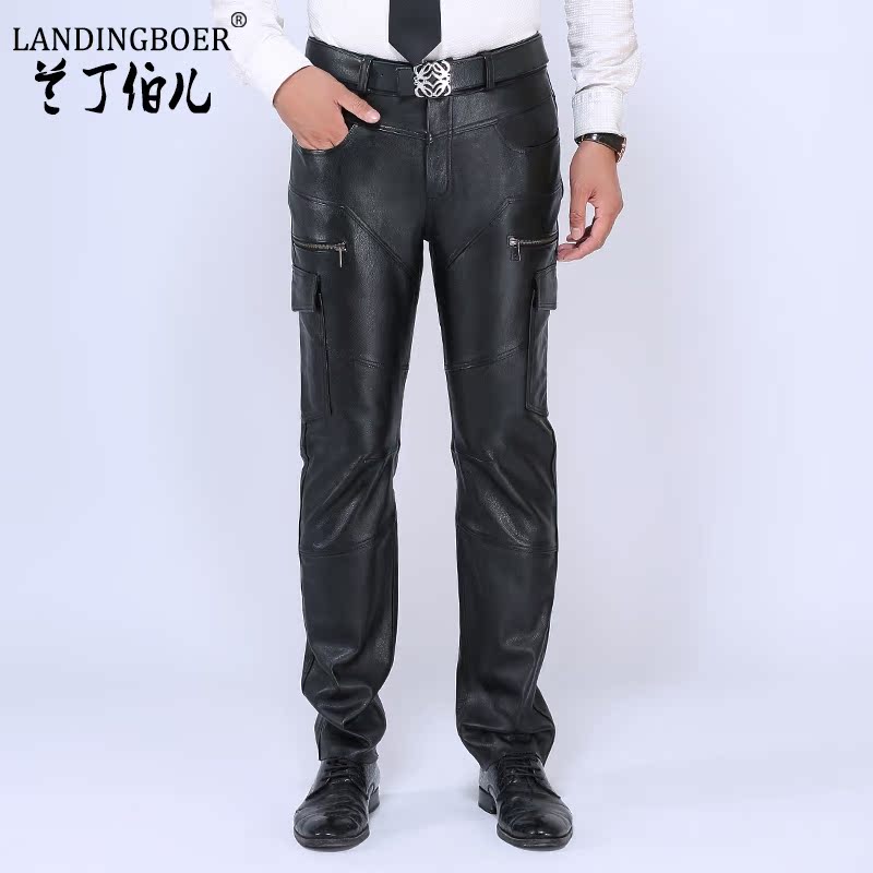 Pantalon cuir homme droit LANDINGBOER pour hiver - Ref 1491191 Image 2