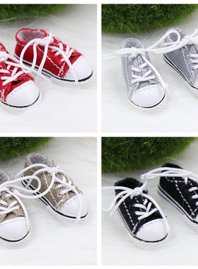 ICY DBS 小布娃娃鞋子手工帆布鞋bjd8分平底鞋azone丽佳鞋子