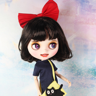 ICY 小布娃娃改妆磨砂开嘴带牙齿笑脸露齿舌头改娃成品短发 DBS