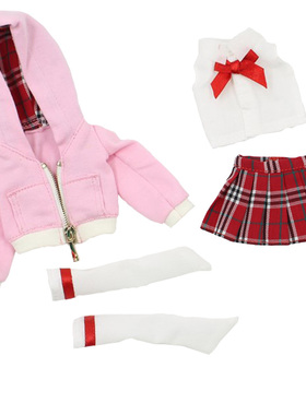 BJD6分娃娃衣服 SD 白色蕾丝裙 粉色蛋糕裙 洋装 娃衣配件套装