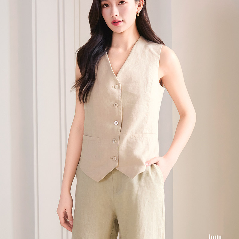开衫汉麻女马甲天然抑菌防晒