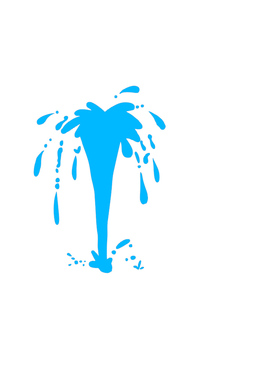 MOV动画 卡通蓝色流体水流浪花水滴视频素材免抠MG041