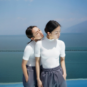 涂一TT2208现代舞蹈练功服女式 纯色连体体操服艺考生穿搭 紧身中袖