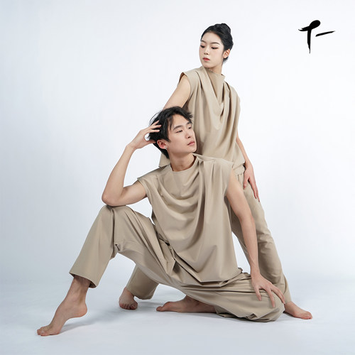 涂一现代舞蹈练功表演服男女同款