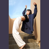 NE1001款 男女同款 现代舞蹈练功裤 涂一 直筒宽松舞蹈裤 收脚裤 长裤