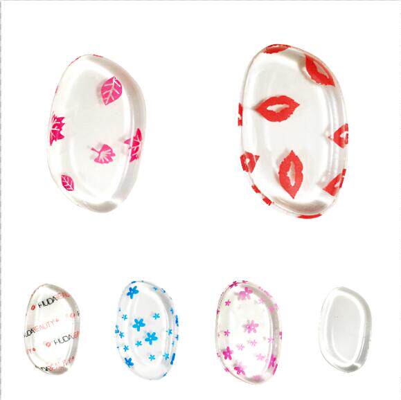 硅胶粉扑果冻葫芦圆形水滴透明圆形不吸粉气垫粉扑BB霜蛋化妆扑