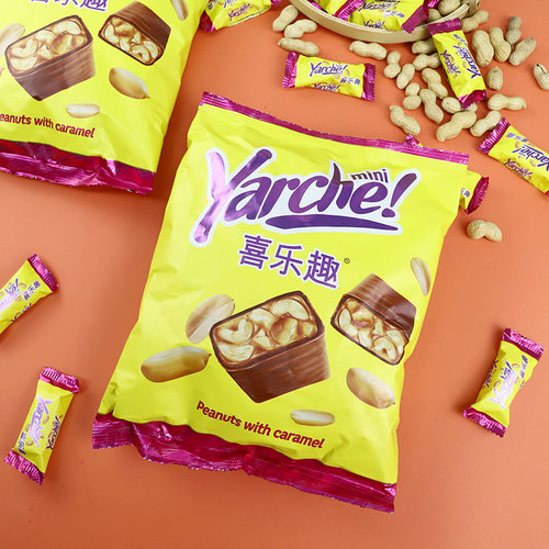 原装进口巧克力果仁夹心花生糖