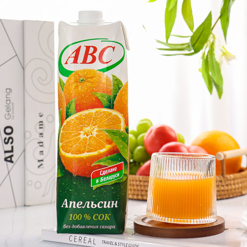 俄罗斯进口ABC橙子味1L瓶装果汁