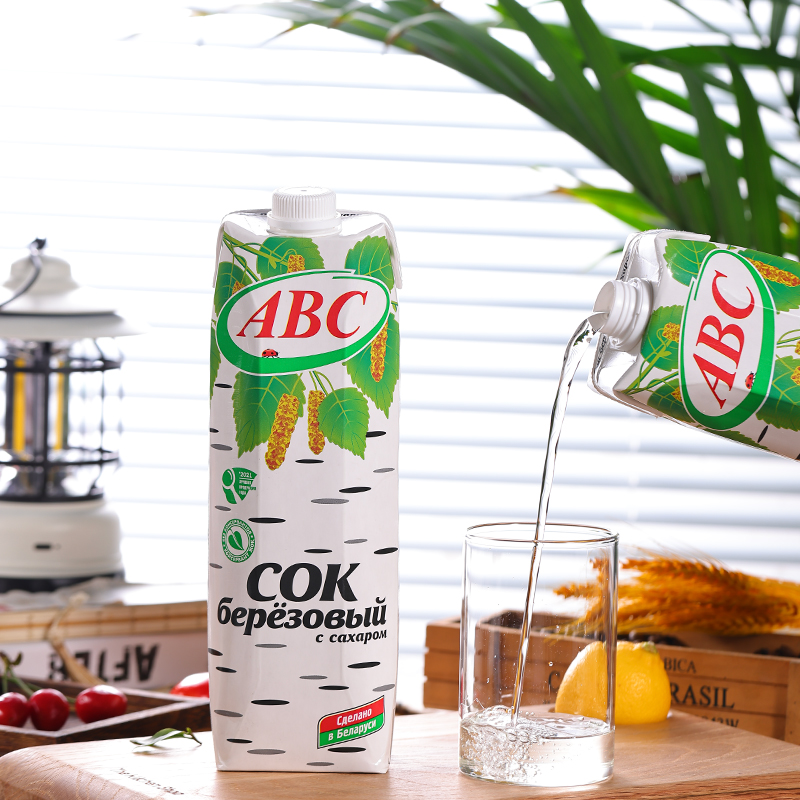 白俄罗斯原瓶进口寒潮牌白桦树汁