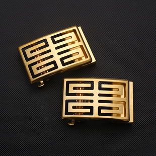 纯铜皮带扣头男士 带卡子 自动扣镂空全铜腰带扣头配件休闲商务男裤