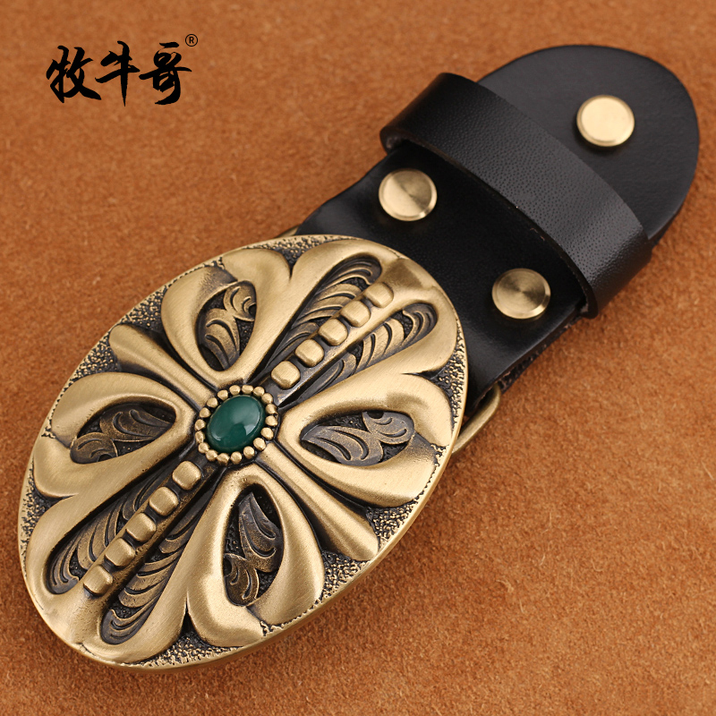 DIY高档品牌手工38mm皮带扣头