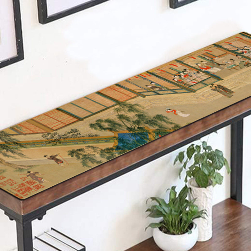 仇英汉宫春晓图4款可选工笔人物国画写字书课餐桌精致茶几鼠标垫