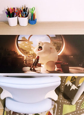 超能陆战队大白Baymax动漫环保精品办公桌垫餐垫写字垫长款鼠标垫