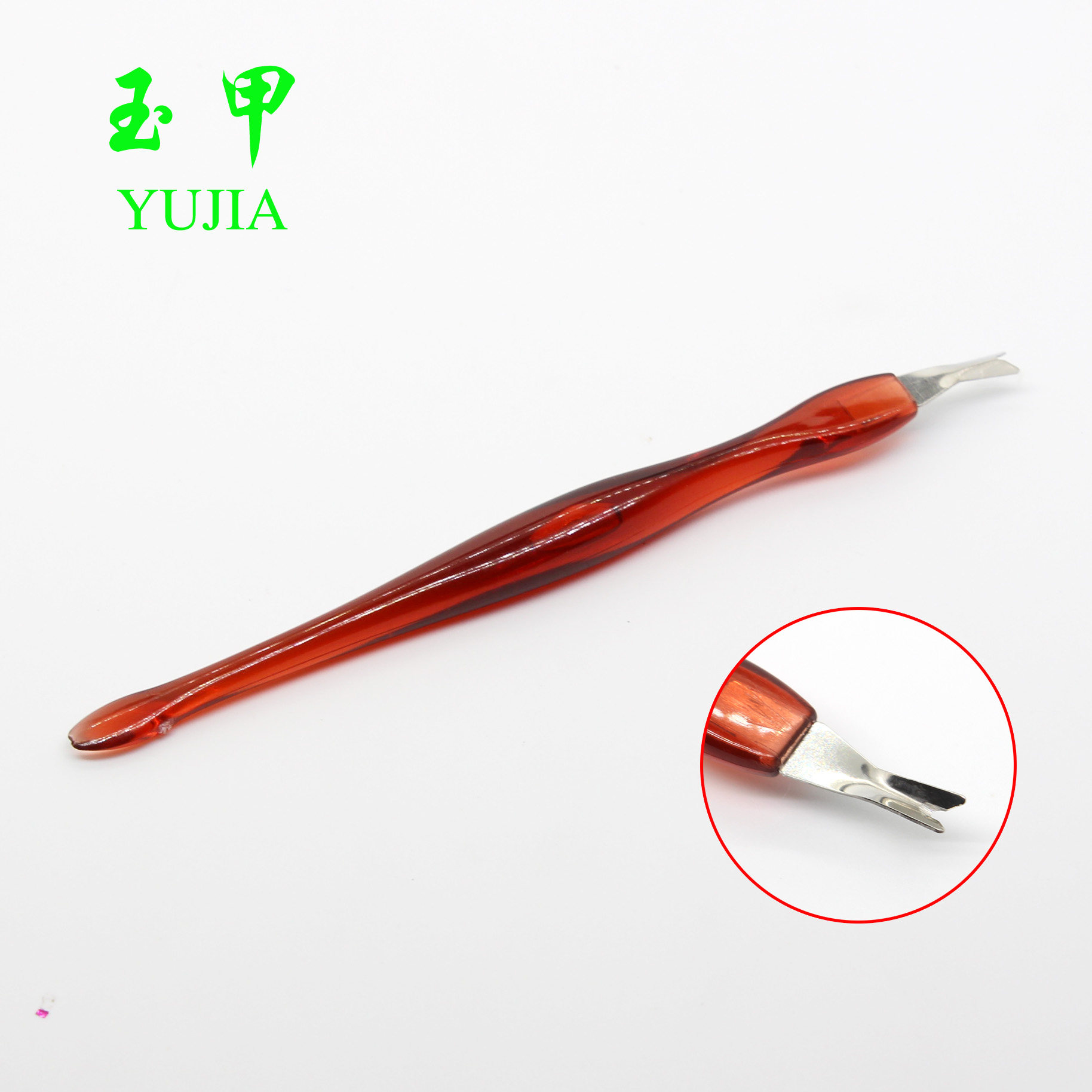 死皮叉修甲缘v型角质推死皮刀去死皮清理工具指甲死皮推叉y死皮叉